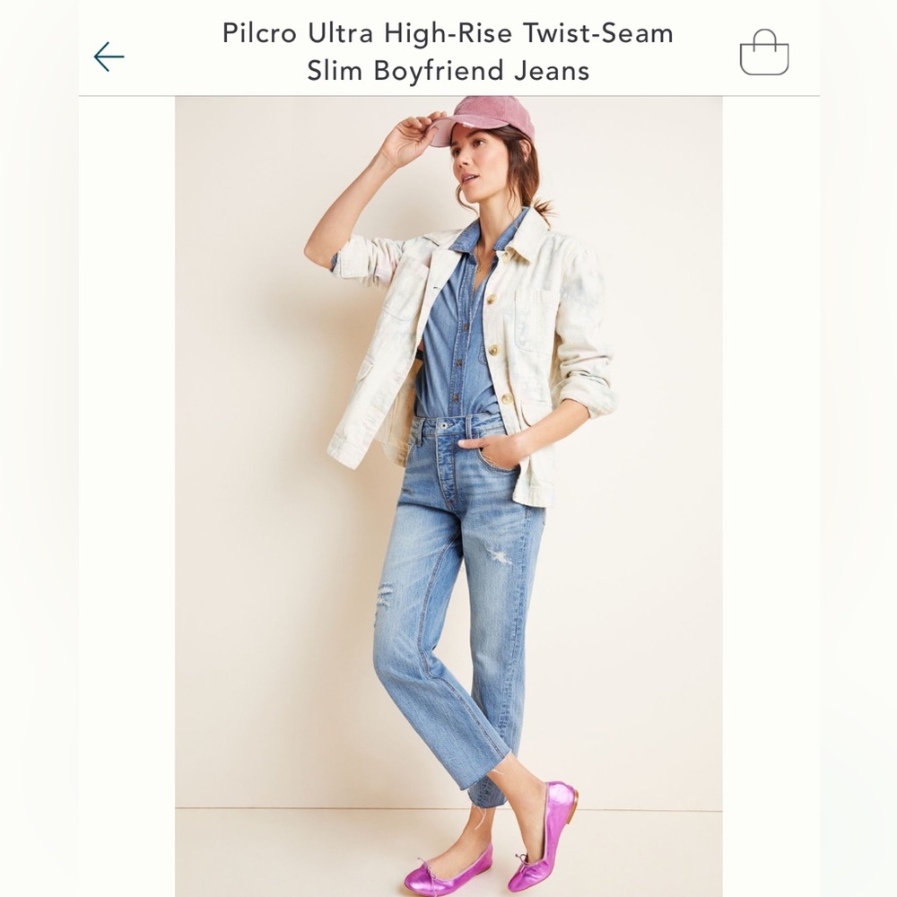 High rise, boyfriend jeans from Anthro. Size 29